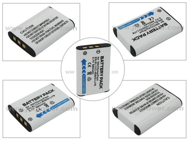 Compatible camera battery EN-EL11 for Nikon Coolpix S550 S56 LI-60B D-LI78