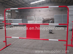 Powder-coating Traffic Metal Barrier 100cm height safety metal barrier