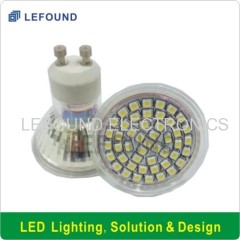 CE CB Approval GU10 LED spot light bulb Glass