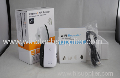 Wireless-N Wifi Repeater 80211B/G/N Router Range Expander 300Mbps 2dBi Antennas with Plug Computer Networking