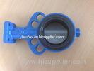 Flanged Gear Operated Stainless Steel Burrerfly Valve With Coated Nylon For Waterworks