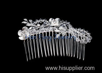 charmingCrystal Bridal Jewelry hair comb with competetive price T00049