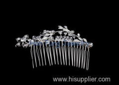 Female succinct Crystal Bridal Jewelry hair comb T00063