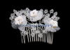 unique flower-shape hair comb with Crystal Bridal Jewelry TL90143