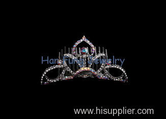High quality guarantee hair accessory Crystal Bridal Jewelry with AB crystal TR3121