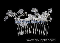 Wholesale Hair comb with clear crystal Crystal Bridal Jewelry for girls and women TLFC235