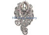 Large Crystal Crystal Bridal Jewelry Brooches Rhodium Coating For Children Women B8804623