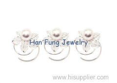Rhinestone Bridal Hair Accessory Ornament With Brass Fabric Crystal Bridal Jewlelry S11649