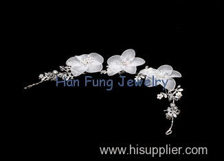 2012 New Succinct Hair Accessory With Flowers Crystal Bridal Jewelry SJY001