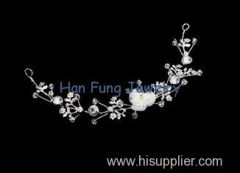 Exquisite Craftmanship Hair Accessory Crystal Bridal Jewelry With Flower SJY002