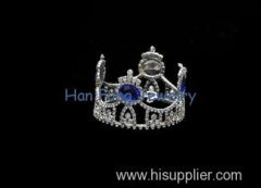 Unique Design Princess Tiara 925 Sterling Silver Plated With Blue Crystal Fashion Bridal Tiaras And Crowns TR3119