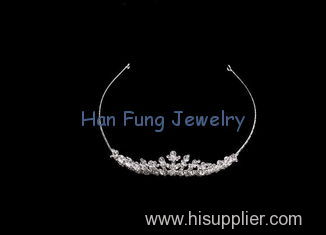 Crystal Tiaras Flower Design Silver Plated Bridal Tiaras And Crowns TL2139A