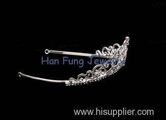 Wedding Tiara 925 Sterling Siver Plated Alloy Bridal Tiaras And Crowns SJ2963H