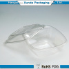Clear plastic salad bowl with lid