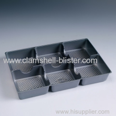 Cookie plastic packaging trays with dividers