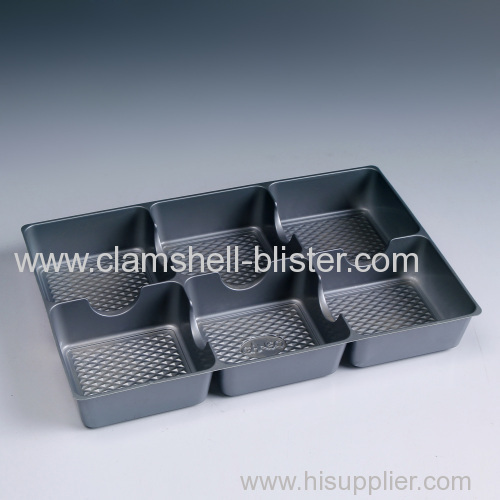 Cookie plastic packaging trays with dividers