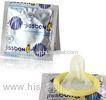 Yellow Latex Flavor Plain Jissbon Condoms For Men , ISO4074 2002