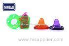 Orange Green Love Vibration Condoms Thin For Men , GB7544-2009