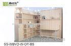 Wooden wall folding bed with Bookshelf / Table , wall murphy bed