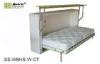 European Style Wooden Single Murphy Wall Bed , fold up wall bed