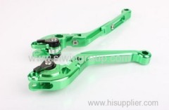 Green Foldable Extendable Brake Clutch Levers Kawasaki Z1000 03 04 05 06 VERSYS