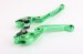 Green Foldable Extendable Brake Clutch Levers Kawasaki Z1000 03 04 05 06 VERSYS Kawasaki NINJA ZX6R ZX10R 2007 2010 2013