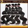 120g Natural Black Body Wave Indian Remy Hair Extensions For White Women