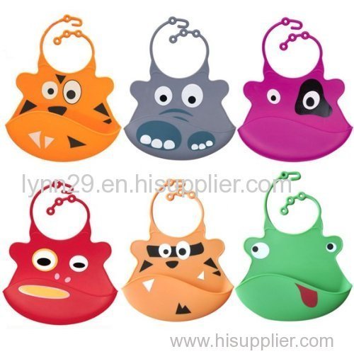 multi-styles designs silicone baby bibs