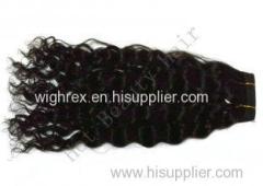 Black Deep Wave 100% Brazilian Non Remy Human Hair Extensions