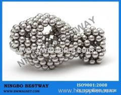 D5MM Balls Magnetic with Silver Coating intelligence buckyball sphere