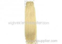 Female Blonde Custom Chinese Colored Non Remy Human Hair Extensions