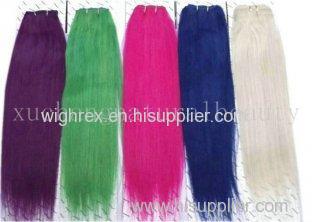 Custom Colored 100% Chinese Silky Straight Non Remy Human Hair for Women