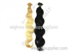 Color 1b# I Tip Indian Remy Hair Extensions 100 Remy Human Hair For Ladies