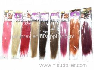 20 Inch Silky Colored Personalized Pre Bonded Hair Extension For Short Hair