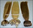 OEM Straight Human Real Hair Clip In Hair Extensions for Female 613 color in stock