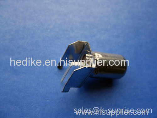 IEC male connector with brackets for pcb