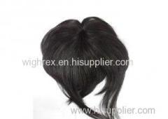 Custom Black Short Straight Chinese Human Remy Top Closure Toupee for Men
