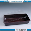 Rectangle plastic sushi container wtih cover