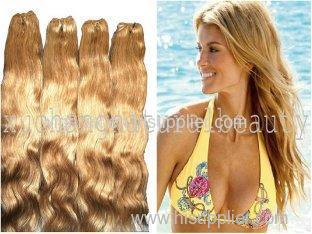 Indian Tangle Free Yaki Yellow Non Remy Human Hair Extension