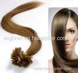 Female Brown U - Tip 100% Remy People Pre Bonded Hair Extension