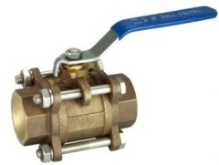3pcs bronze ball valve