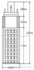 6-13W G24 PLC Retrofit Led Lamp with SMD3014 leds(Dimmable)