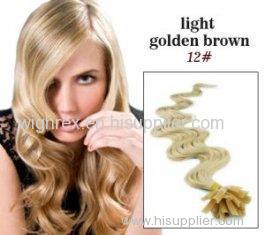 Custom Golden U - Tip 100% Remy Real Pre Bonded Hair Extension