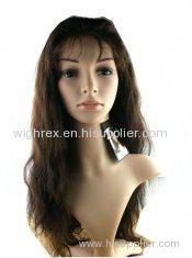 Long Mixed Color Hand Tied 100% Remy Bang Human Hair Front Lace Wigs