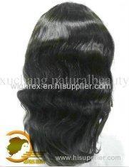 Black and Brown Hand Tied 100% Remy Bang Human Hair Front Lace Wigs