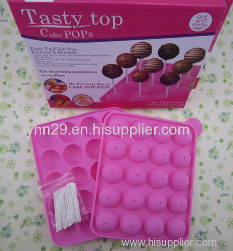 popular 20 holes tasty top silicone cake pop moulds