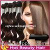 5a Grade Peruvian Straight and Wavy Remy Virgin Human Hair Extensions Natural Brown