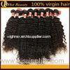 Peruvian Curly Wavy Water wave Black Remy Virgin Human Hair Extensions 18