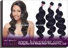 16 Inch Peruvian Virgin Human Hair Extensions Natural Black 100g