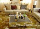 Yellow Hand Tufted Wool Carpet , Handmade Rugs For Living Room Banquet Hall